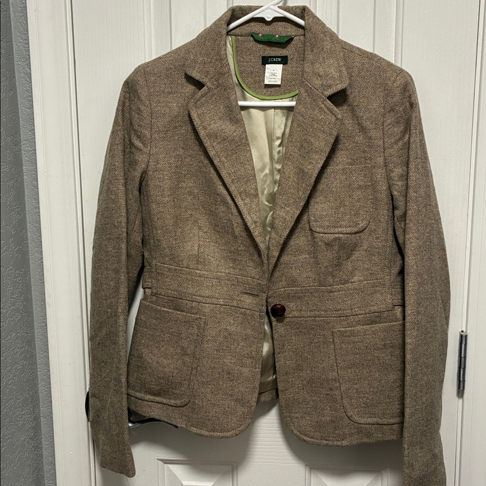 J. Crew Brown Wool Blazer
